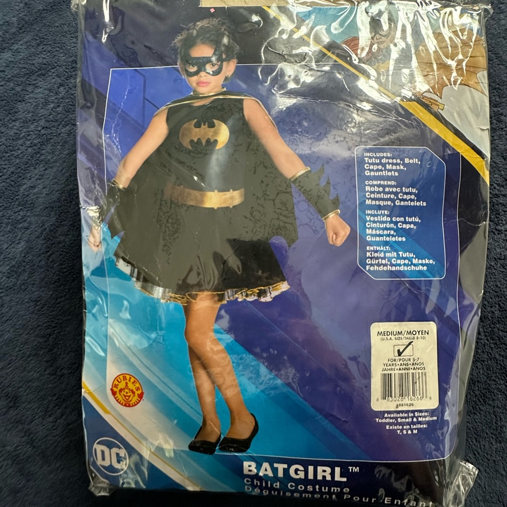 DC Batgirl Kids Costume - Black and Gold